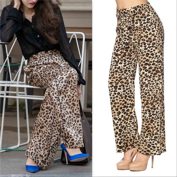Pants Leopard Print ARIA Leopard Print Pants - Picture 3 of 4